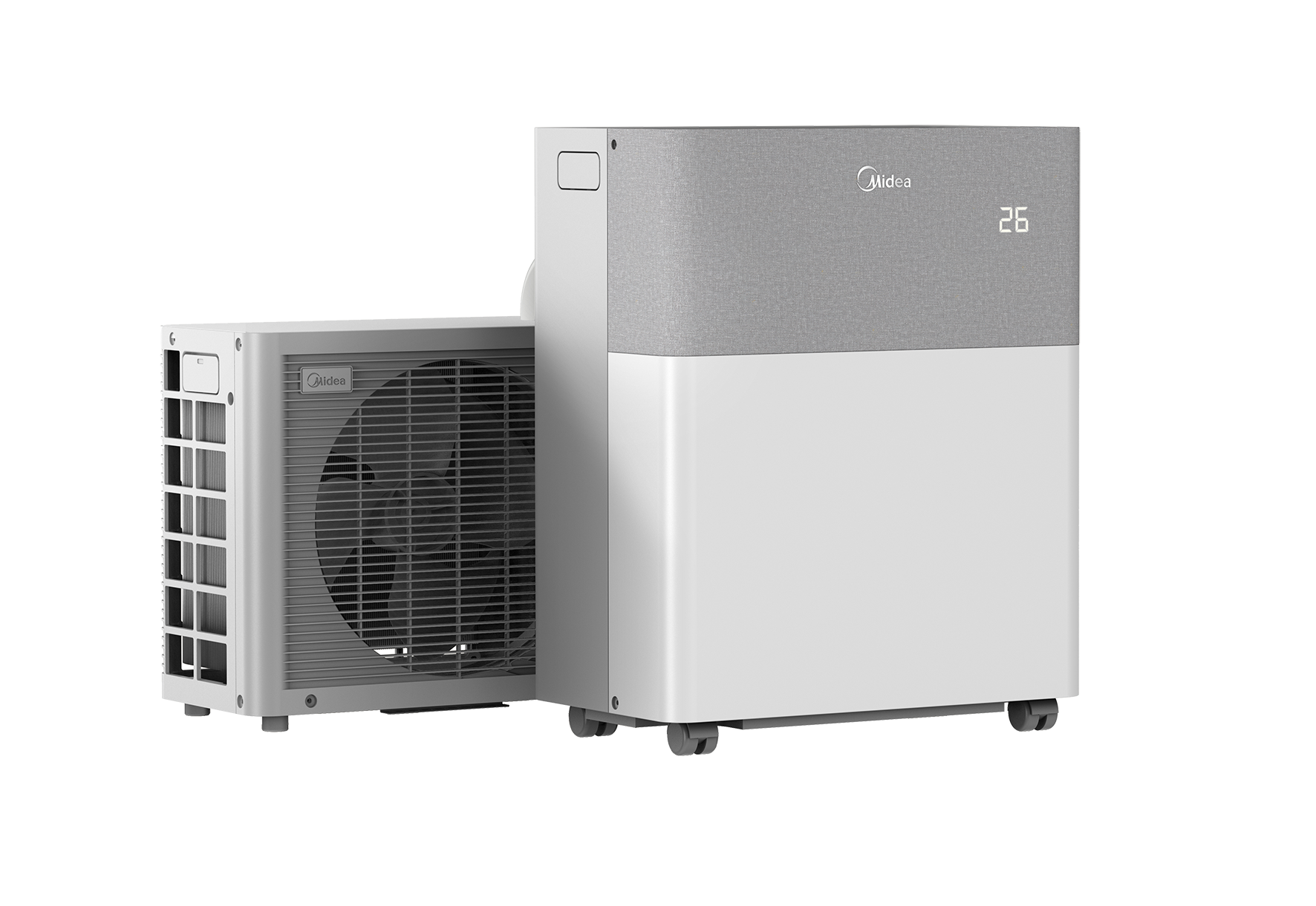 Photo Climatiseur mobile réversible Split R32 3,5 kW chaud/froid
